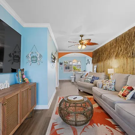 Tiki Blue Crab Cabana Beach Condo In Paradise